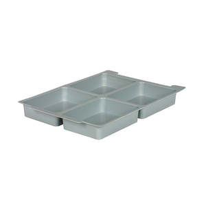 Gratnells Standard Shallow Tray Insert – 4 Sections