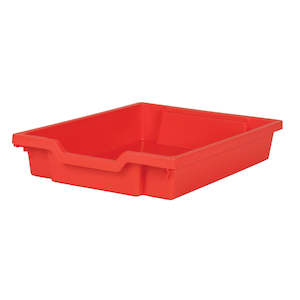 Trays: Gratnells F1 Shallow Tray Flame Red
