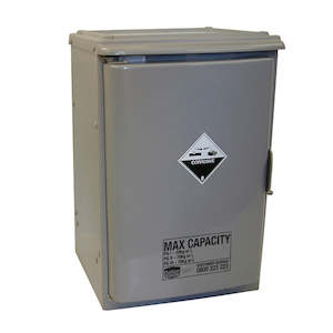 Corrosives Cabinet PVC 70L, One Chamber, Under-Bench