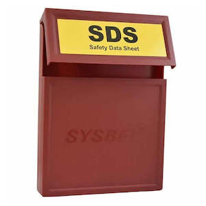 Storage 2: Safety Data Sheet (MSDS) Holders - Red