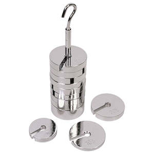 Slotted Mass Set 1000g (9x100g) + 6mm Carrier