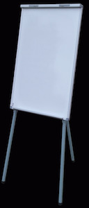 Whiteboards Mobile: Portable Acrylic Whiteboard / Flip Chart on Tripod Easel