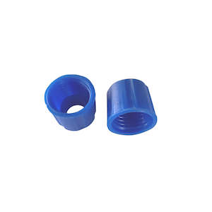 Glass Burettes: Blue Screw-On Collar for Modular Glass Burettes