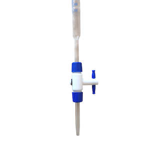 Glass Burettes: Glass Burette 50ml × 0.05ml – Class A, Detachable PTFE Stopcock & Jet (49BURAG50)