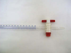 Glass Burettes: Burette Glass PTFE Stopcock 50ml A-Grade