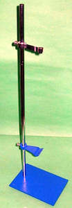 Sundry Glassware: Rod and Clamp Stand For Hoffman Voltameter