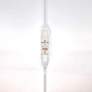 Liquid Handling: Volumetric Pipette A-Grade 100ml, Supertek