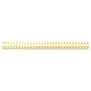 Wooden Ruler 30 cm – Classroom Measuring Ruler
