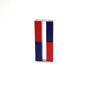 Magnet Bar Alnico Pair 75 × 12 × 8 mm – Red/Blue Poles