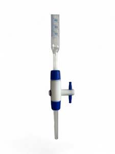 50ml Modular Glass Burette Class A 0.05ml PTFE Stopcock with Jet (49BURAG50)