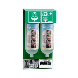 Safety Equipment: Tobin Eyewash Station Wall Stand – pH Neutralising Buffer Solution (2 x 1L)