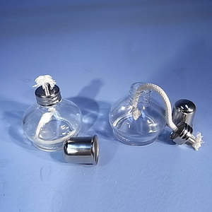 Bunsen Burners Accessories: Spirit Burner Glass 125mL with Metal Cap