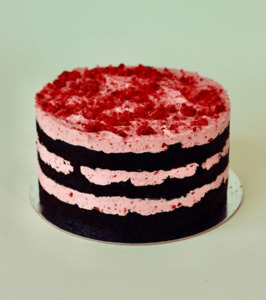 Products: Vegan Raspberry & Chocolate Cake - Sixes & Sevens