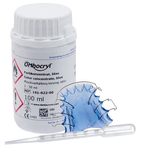 Acrylics - Orthodontic: Dentaurum Colour Concentrate Blue