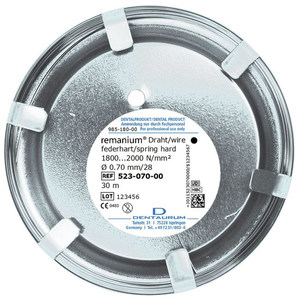 Products: Dentaurum Remanium Wire .7mm Spring Hard SMALL