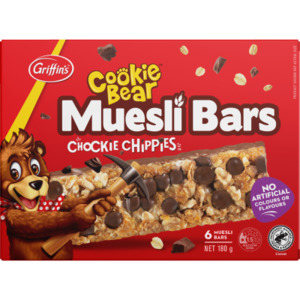 Biscuits Range: COOKIE BEAR MUESLI BAR RANGE