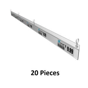 Merchandising Product: CLIP CLEAR DATA STRIP 39 X 915MM - 20PK