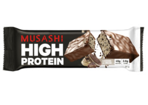 Water: MUSASHI HIGH PROTEIN BAR