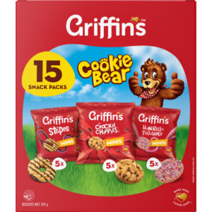 Biscuits Range: GRIFFINS SNACK PACKS RANGE
