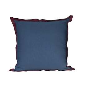 Euro Pillows: Euro Pillow Cover - 60 x 60cm Blue Iris and Damson