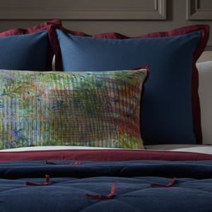 Cushions: Cushion Cover - Veiled Garden / Damson - 40 x 60 - One of a Kind