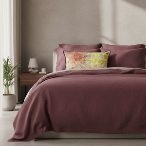 Cushion Cover - Lemon Grove / Damson - 40 x 60 - One of a Kind