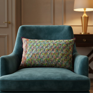 Cushion Cover - Jungle Daisy / Damson - 40 x 60 - One of a Kind
