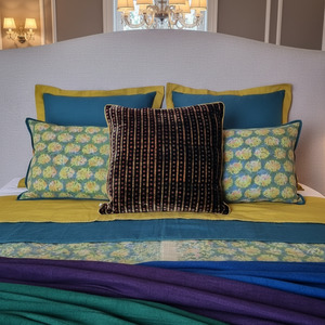 Silk Cushions: Cushion Cover - Silk Velvet Jasper / Jasper - 50 x 50 Limited Edition of 7