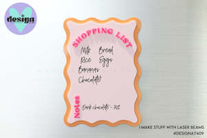 Shopping List Layered Acrylic Sign