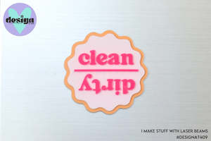 Dishwasher Clean/Dirty Magnet Triple Layered