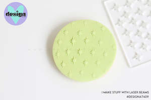 Cookie Stamp & Cutter: Stars Designs Acrylic Press Stamp (Other Options Available)