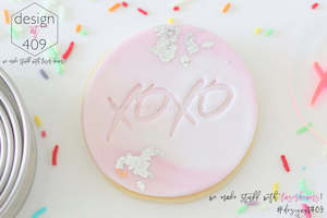 Love Valentines Day: XOXO Hand Drawn Acrylic Embosser Stamp