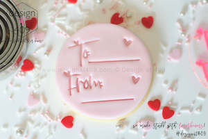 To From Valentine's Tag 2 Acrylic Embosser Stamp