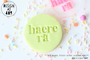 Te Reo Maori: Haere Rā Acrylic Embosser Stamp