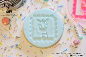 Silhouette Stamps: Zebra in Frame Acrylic Embosser Stamp