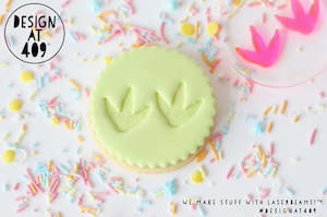 Dino Foot Prints Acrylic Embosser Stamp