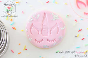Unicorn Horn/Lashes/Ears Acrylic Embosser Stamp