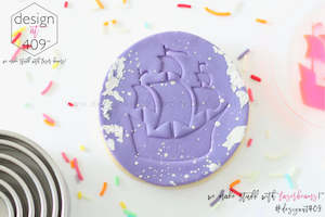 Unicorn Mermaid Sea Stamps: Pirate Ship Acrylic Embosser Stamp