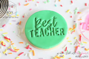 Teacher Stamps: Best Teacher Acrylic Embosser Stamp