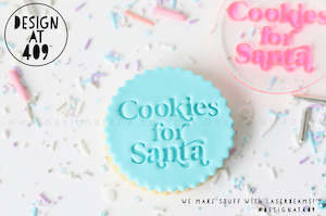 Christmas Stamps: Cookies For Santa 1 Acrylic Embosser Stamp