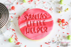 Christmas Stamps: Santas Little Helper Acrylic Embosser Stamp