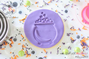 Halloween Stamps: Witches Cauldron Acrylic Embosser Stamp