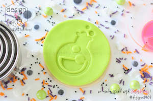 Halloween Stamps: Test Tube Acrylic Embosser Stamp