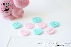 Easter Stamps: Easter 1 Multi Mini's Raised Acrylic Fondant Stamp