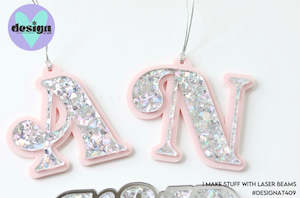 Rad Goodies: Custom Initial Layered Tag (Colour Options)