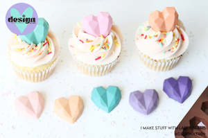 Cake Decorating: Mini Geo Hearts Mould