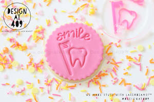 Other Stamps: Smile Tooth Acrylic Embosser Stamp