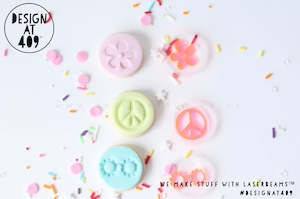 Mini Stamps: Mini Groovy Set of 3 Acrylic Embosser Stamp