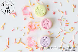 Mini Easter Line Drawing Set 2 Acrylic Embosser Stamps
