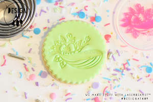 Scandi Boho Stamps: Floral Whale Acrylic Embosser Stamp